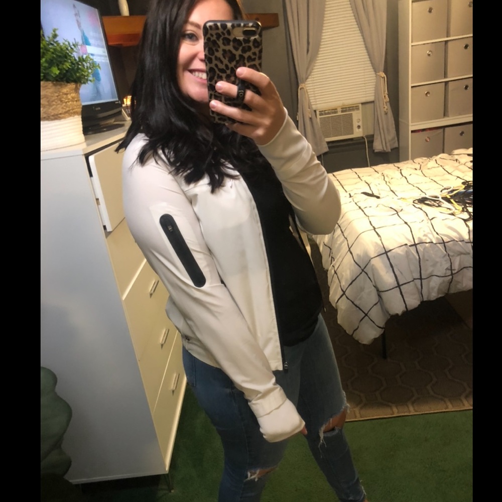 Fabletics White Windbreaker Jacket - image 3